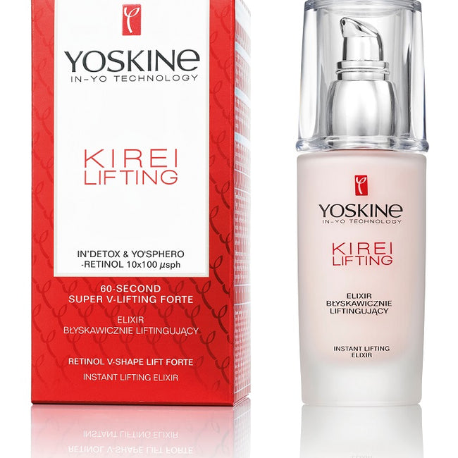 Yoskine Kirei Lifting Elixir Błyskawicznie Liftingujący odmładzający elixir do twarzy 30ml