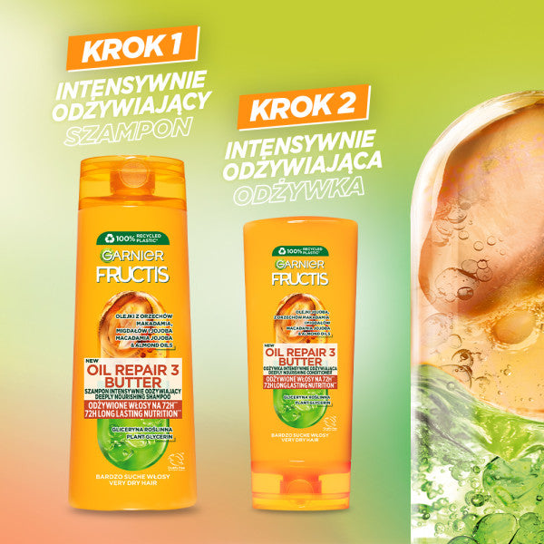 Garnier Fructis Oil Repair 3 Butter szampon intensywnie odżywiający do włosów bardzo suchych 400ml