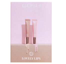 Gosh Lovely Lips zestaw Soft’n Tinted Lip Balm balsam do ust 002 Nougat 8ml + Soft’n Tinted Lip Balm balsam do ust 003 Rose 8ml