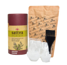 Sattva Natural Herbal Dye for Hair naturalna ziołowa farba do włosów Burgundy 150g