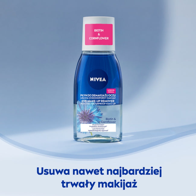 Nivea Dwufazowy płyn do demakijażu oczu Ekstrakt z Bławatka 125ml