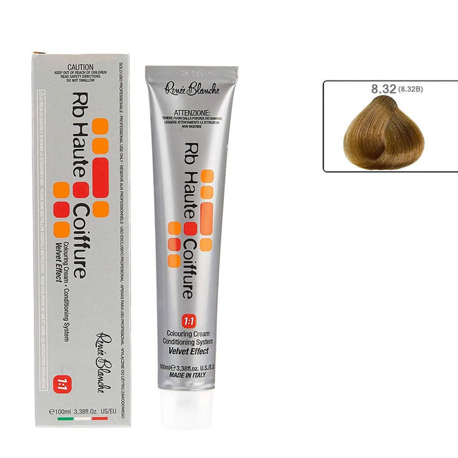 Renee Blanche Haute Coiffure farba do włosów 8.32 Jasny Ciepły Beżowy Blond 100ml