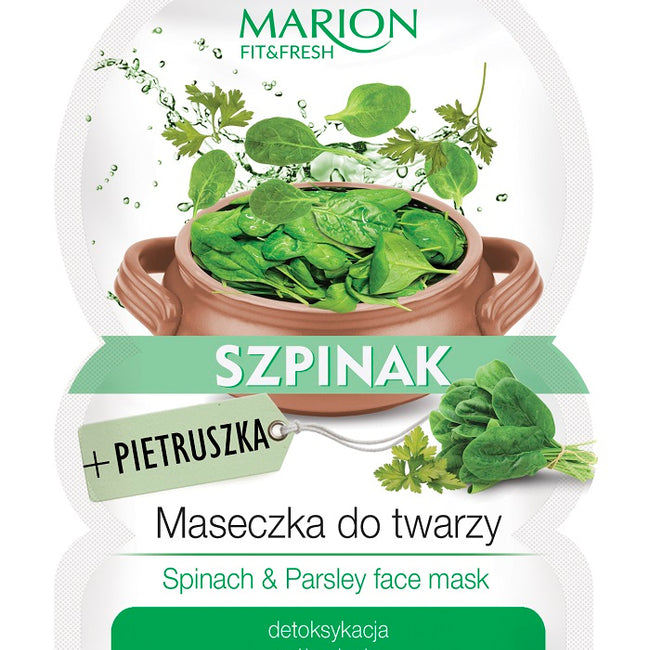 Marion Fit&Fresh Face Mask maseczka do twarzy detoksykacja i odżywienie Szpinak & Pietruszka 9g