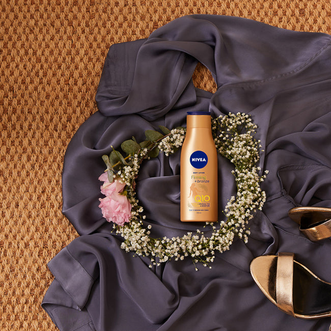 Nivea Ujędrniający balsam do ciała z efektem brązującym Firming + Bronze Q10 400ml