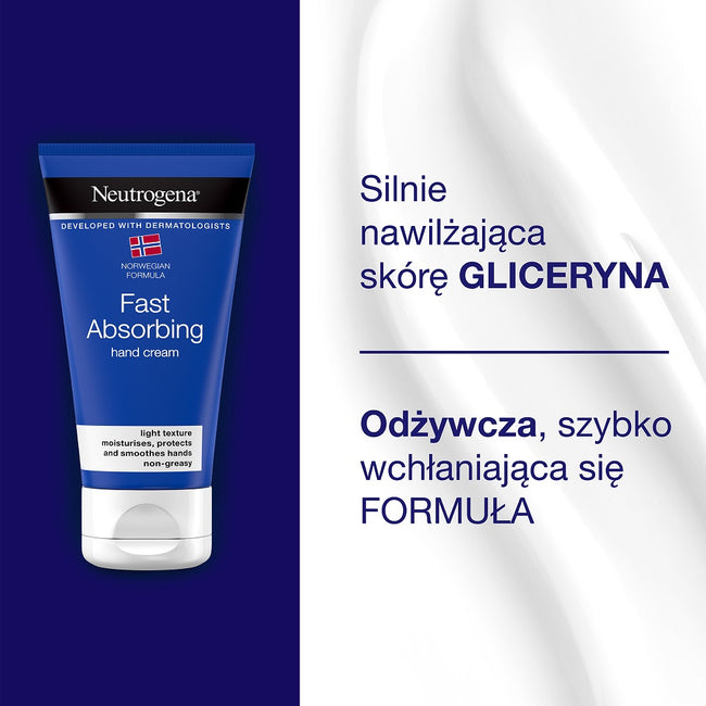 Neutrogena Fast Absorbing szybko wchłaniający się krem do rąk 75ml