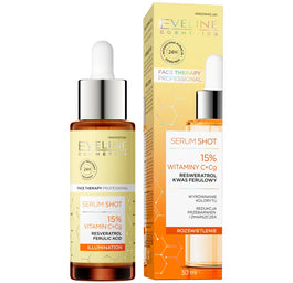 Eveline Cosmetics Serum Shot kuracja rozświetlająca 15% witaminy C+Cg 30ml