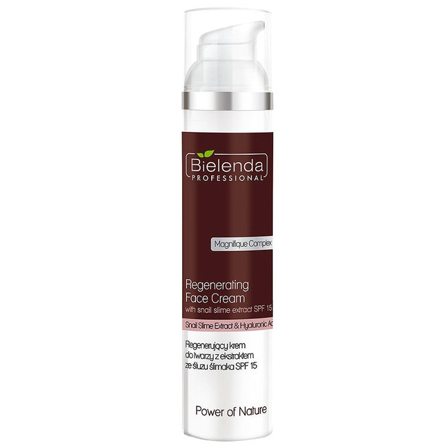 Bielenda Professional Power Of Nature regenerujący krem do twarzy z ekstraktem ze śluzu ślimaka SPF15 100ml