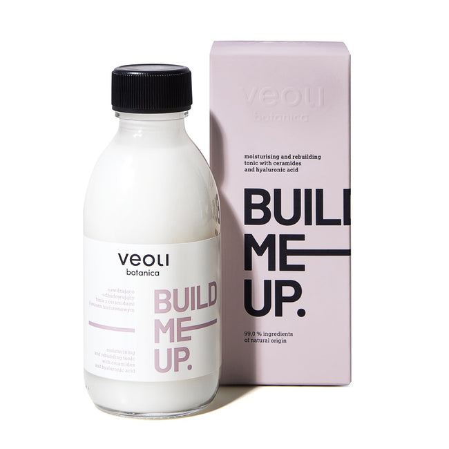 Veoli Botanica Build Me Up nawilżająco-odbudowujący tonik z ceramidami i kwasem hialuronowym 150ml