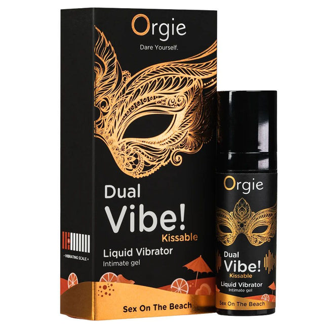 Orgie Dual Vibe! Kissable Liquid Vibrator wibrujący żel intymny Sex On The Beach 15ml