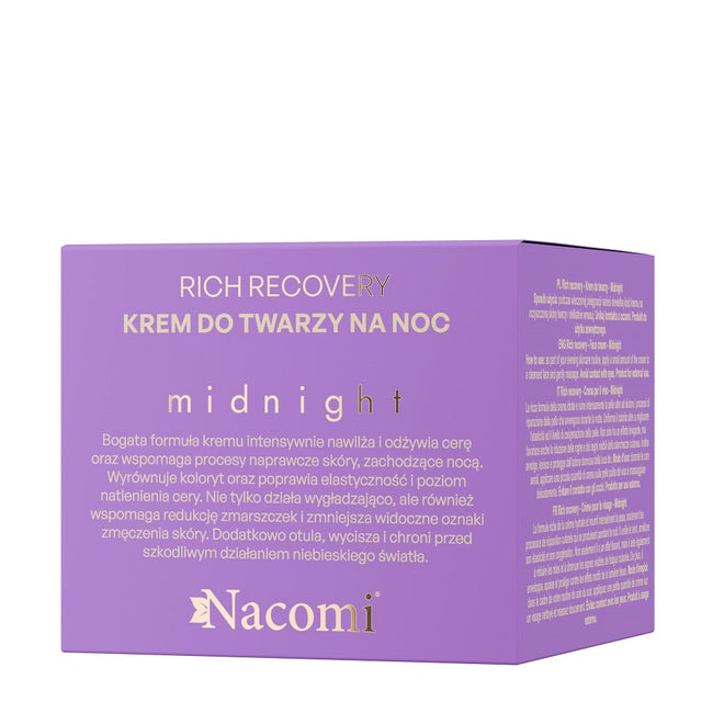 Nacomi Rich Recovery krem do twarzy na noc Midnight 40ml