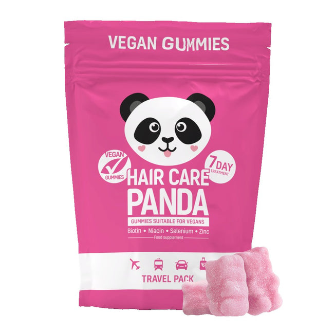 Noble Health Hair Care Panda Travel Pack witaminy na włosy w żelkach 70g