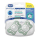 Chicco PhysioForma silikonowy smoczek do uspokajania Micro 0-2m+ Świecący 2szt.