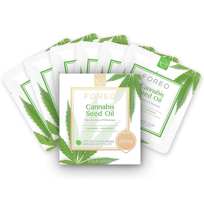 Foreo Ufo Cannabis Seed Oil Mask łagodząca maseczka do twarzy 6x6g