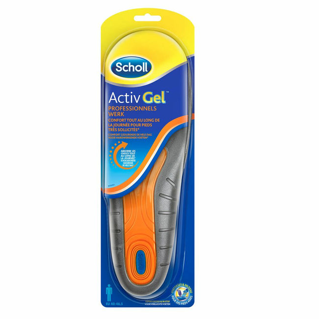 Scholl ActivGel Professionneles wkładki do obuwia do pracy dla mężczyzn r. 40-46.5 2szt
