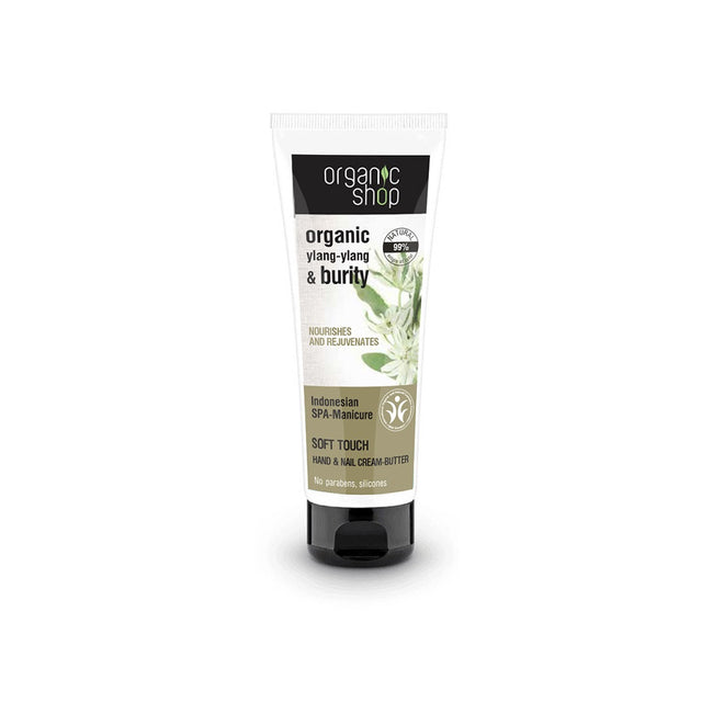 Organic Shop Indonesian SPA-Manicure Soft Touch Hand & Nail Cream-Butter regenerujący krem do rąk i paznokci Ylang-ylang & Burity 75ml