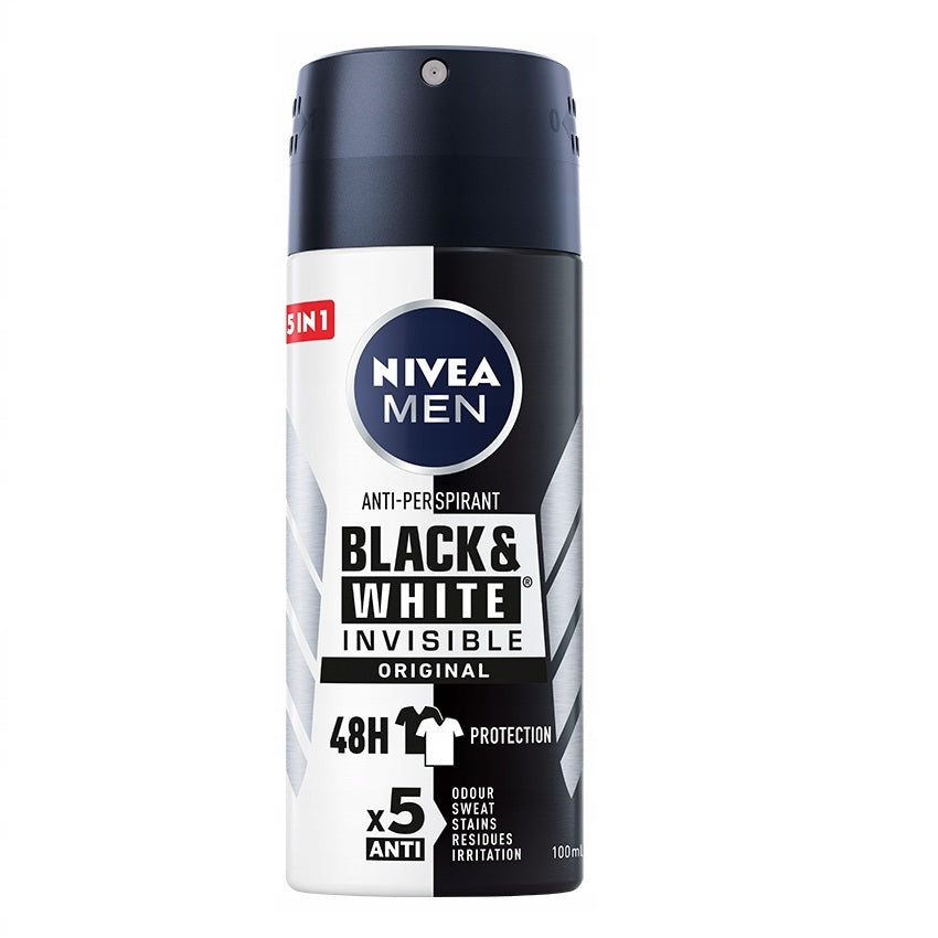 nivea black & white invisible original antyperspirant w sprayu 100 ml    
