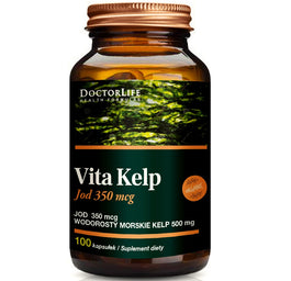 Doctor Life Vita Kelp Organic 500mg organiczny jod suplement diety 100 kapsułek