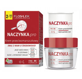 Floslek Naczynka Pro krem przeciwzmarszczkowy 50ml + refill 50ml