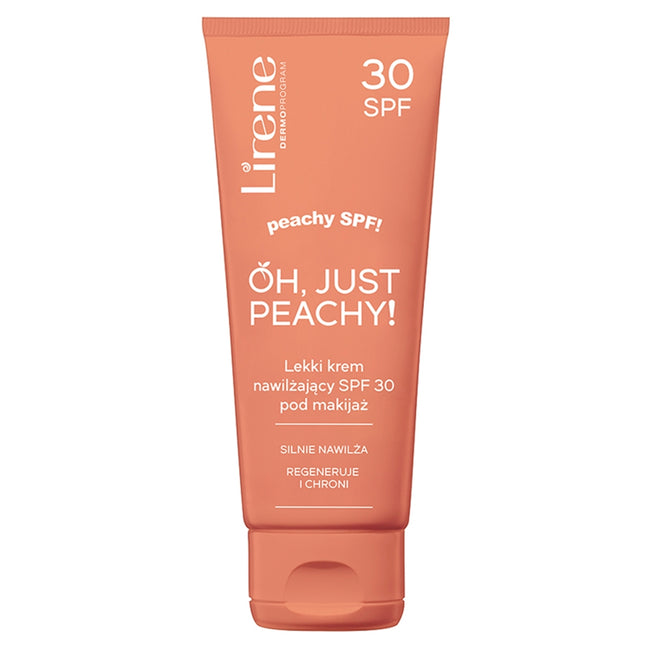 Lirene Oh Just Peachy! lekki krem nawilżający SPF30 pod makijaż 50ml