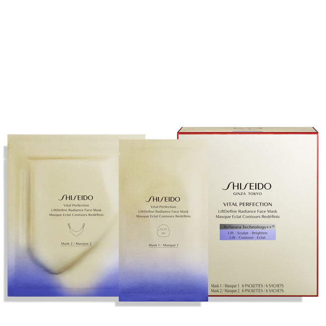 Shiseido Vital Perfection LiftDefine Radiance Face Mask liftingująca maseczka w płachcie 12szt