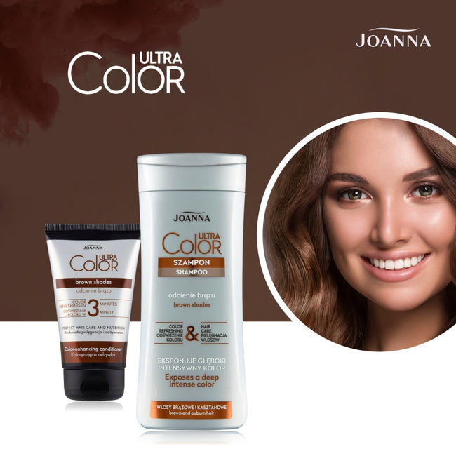 Joanna Ultra Color koloryzująca odżywka odcienie brązu 100g