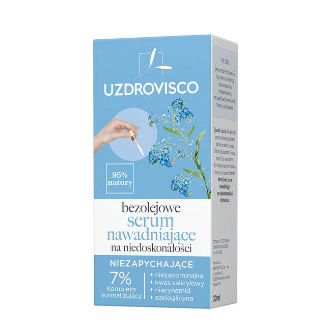 UZDROVISCO Bezolejowe serum nawadniające na niedoskonałości 30ml