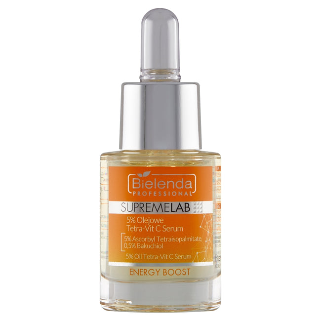 Bielenda Professional SupremeLab Energy Boost 5 % olejowe Tetra-Vit C serum 15ml