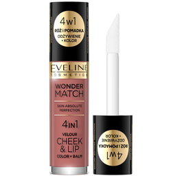 Eveline Cosmetics Wonder Match Velour Cheek&Lip róż i pomadka w płynie 05 4.5ml