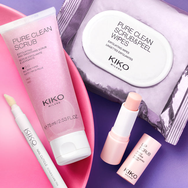 KIKO Milano Pure Clean Scrub&Peel Wipes chusteczki złuszczająco-odświeżające do twarzy 20szt