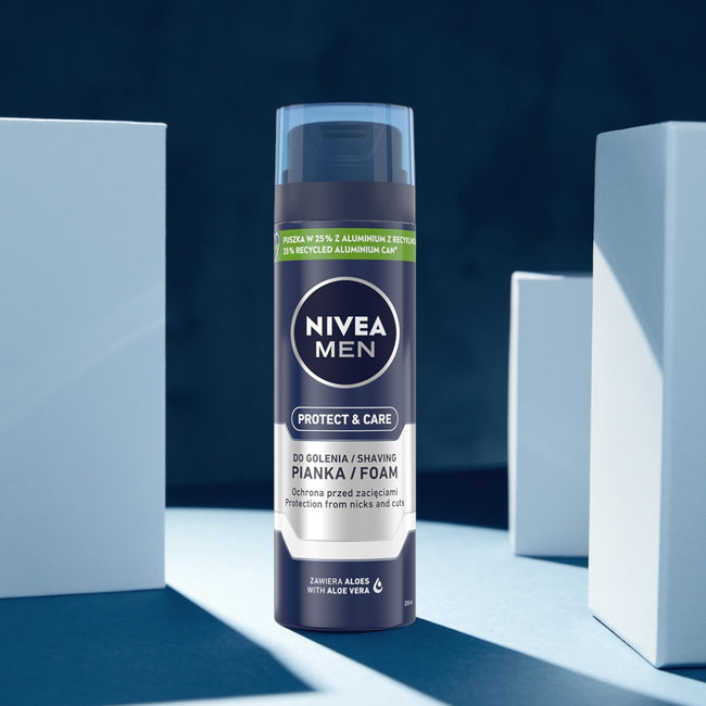 Nivea Men Tech Master zestaw pianka do golenia 200ml + balsam po goleniu 100ml + żel pod prysznic 250ml + antyperspirant w kulce 50ml