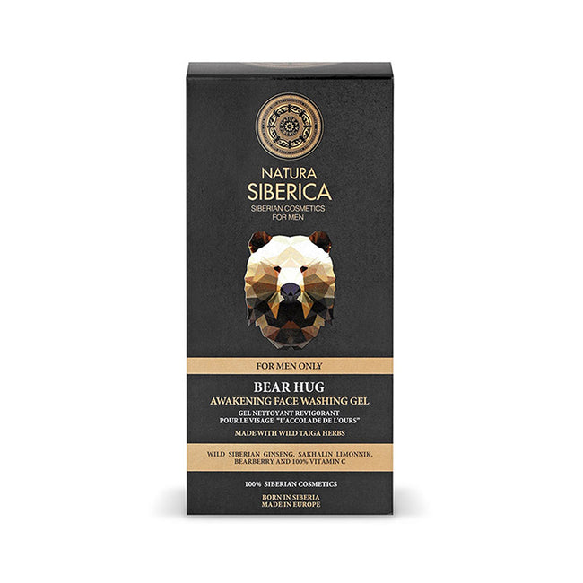 Natura Siberica Men Bear Hug pobudzający żel do mycia twarzy dla mężczyzn 150ml