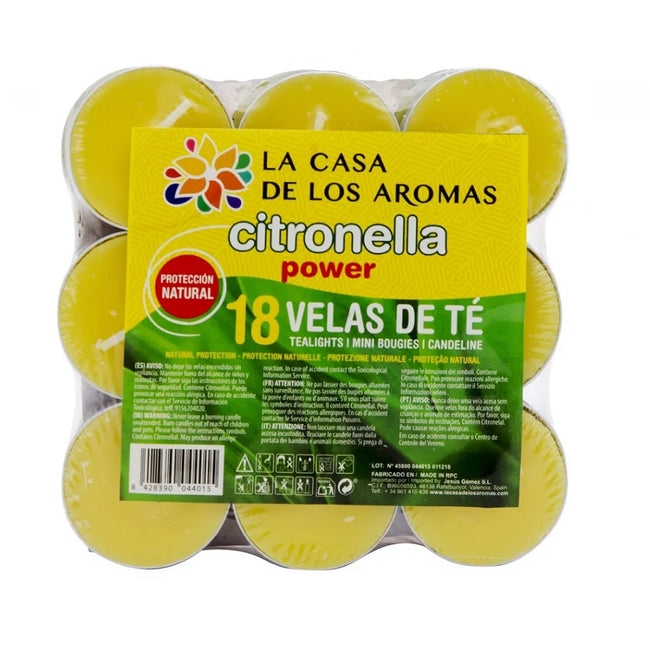 La Casa de los Aromas Citronella podgrzewacze o zapachu trawy cytrynowej 18szt,