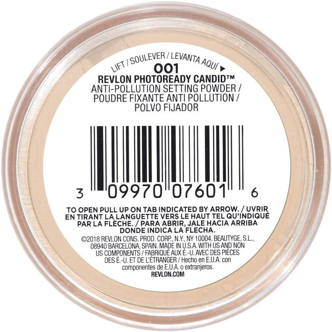 Revlon PhotoReady Candid Anti-pollution Setting Powder sypki puder do twarzy 001 Translucent 15g