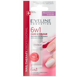 Eveline Cosmetics 6w1 Care&Colour odżywka do paznokci nadająca kolor French 5ml