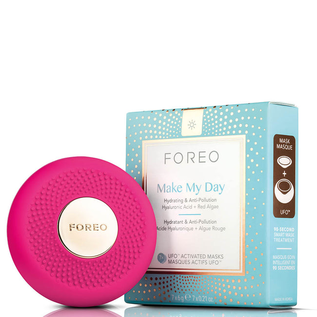 Foreo Ufo Mini 2 urządzenie soniczne przyspieszające działanie maseczki Fuchsia