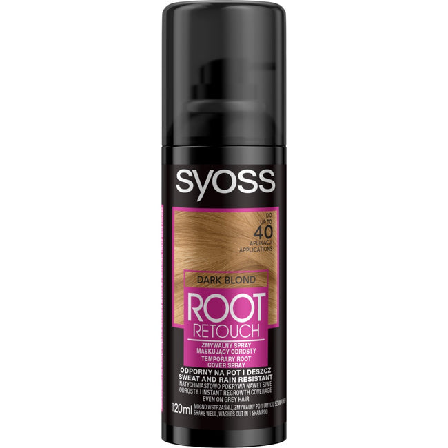 Syoss Root Retouch spray do maskowania odrostów Ciemny Blond 120ml