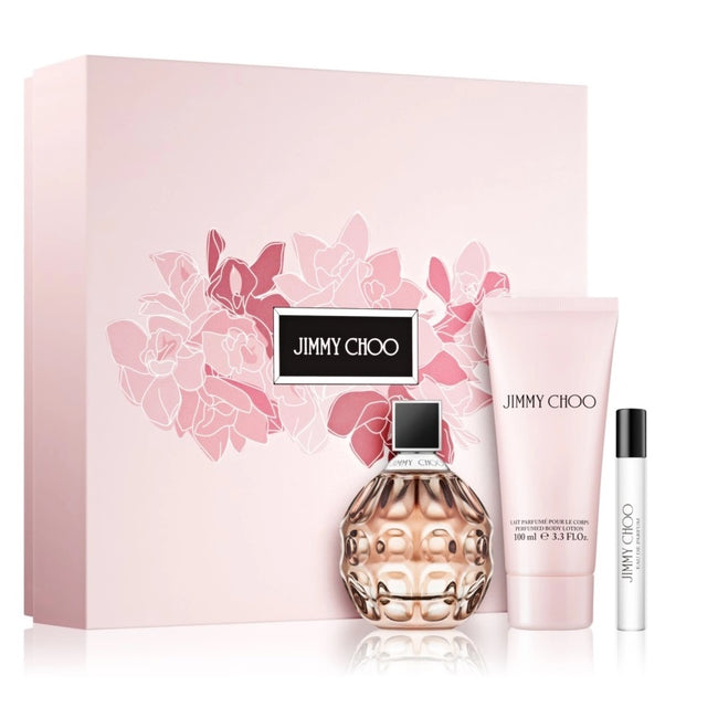 Jimmy Choo Jimmy Choo zestaw woda perfumowana spray 100ml + balsam do ciała 100ml + miniatura wody perfumowanej 7,5ml