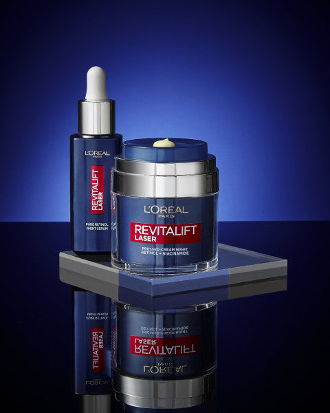 L'Oreal Paris Revitalift Laser Pressed Cream przeciwzmarszczkowy krem do twarzy na noc Retinol i Niacynamid 50ml