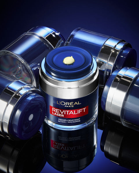 L'Oreal Paris Revitalift Laser Pressed Cream przeciwzmarszczkowy krem do twarzy na noc Retinol i Niacynamid 50ml