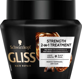 Gliss Kur Ultimate Repair Strength 2-in-1 Treatment wzmacniająca maska do włosów mocno zniszczonych i suchych 300ml