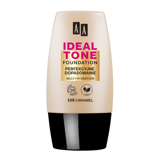 AA Make Up Ideal Tone podkład perfekcyjne dopasowanie 109 Caramel 30ml