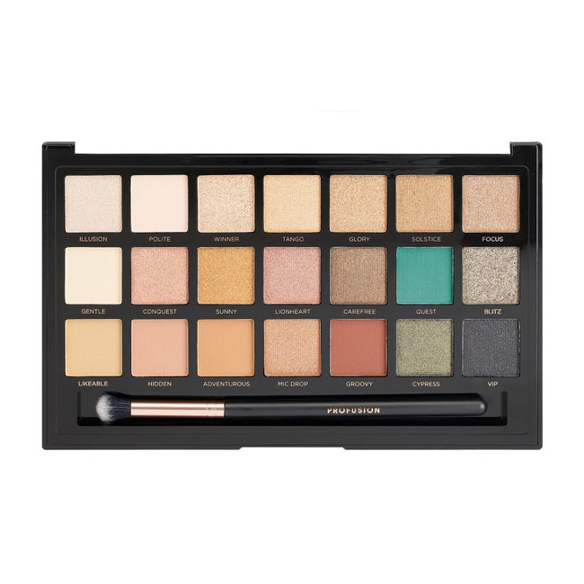 Profusion Chocolates Eyeshadow Palette paleta 21 cieni do powiek z pędzelkiem