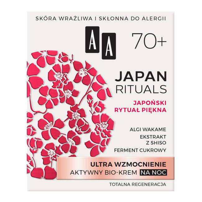 AA Japan Rituals 70+ Ultra wzmocnienie aktywny bio-krem na noc 50ml