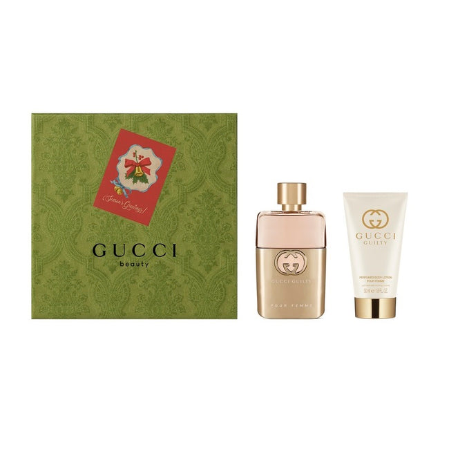 Gucci Guilty Pour Femme zestaw woda perfumowana spray 50ml + balsam do ciała 50ml