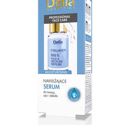 Delia Professional Face Care nawilżające serum do twarzy szyi i dekoltu Kolagen 10ml