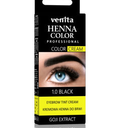 Venita Professional Henna Color Cream henna do brwi w kremie 1.0 Black 30g