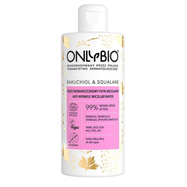 OnlyBio Bakuchiol & Squalane przeciwzmarszczkowy płyn micelarny 300ml