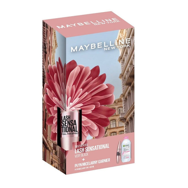 Maybelline Zestaw Lash Sensational Full Fan Effect Mascara tusz do rzęs Black 9.5ml + Garnier Skin Naturals płyn micelarny 3w1 400ml
