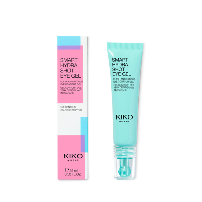 KIKO Milano Smart Hydra Shot Eye Gel nawilżający żel niwelujący obrzęki i cienie pod oczami 15ml