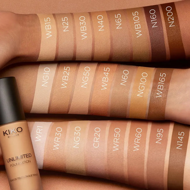 KIKO Milano Unlimited Foundation SPF 15 długotrwały podkład w płynie Warm Beige 30 30ml